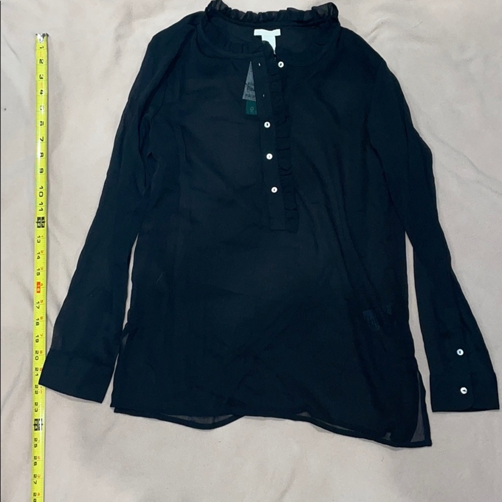 New Black Crepe H&M top